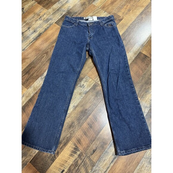 Harley Davidson Motorcycle Women’s Size 6PStraight Leg  Blue Denim Jeans - Picture 1 of 8